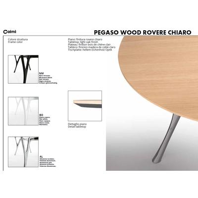 dettagli tavolo PEGASO WOOD rovere chiaro 