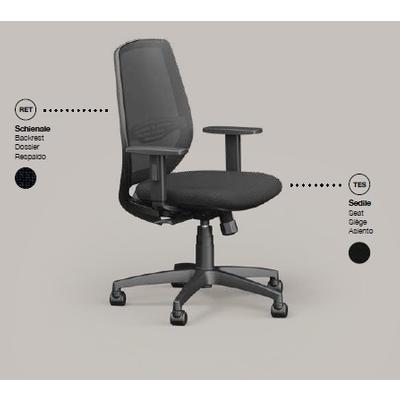 Illustrazione Poltrona Operativa Ergonomica T10