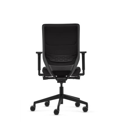 poltrona ergonomica sync2 comfort vista dietro con leva laterale per regolazione syncron